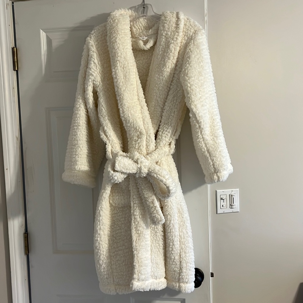 Soft robe from Pottery Barn.